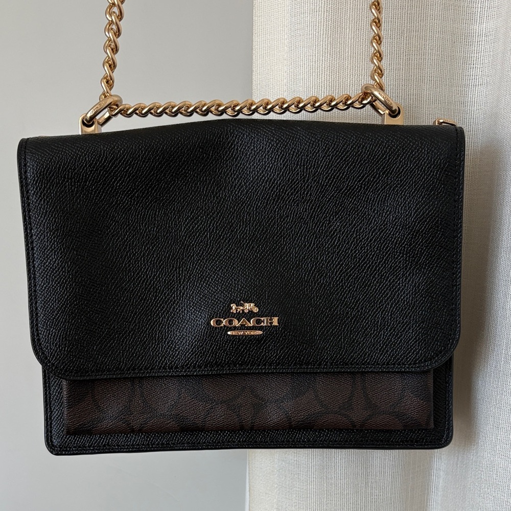 Coach Black and Brown Crossbody Bag